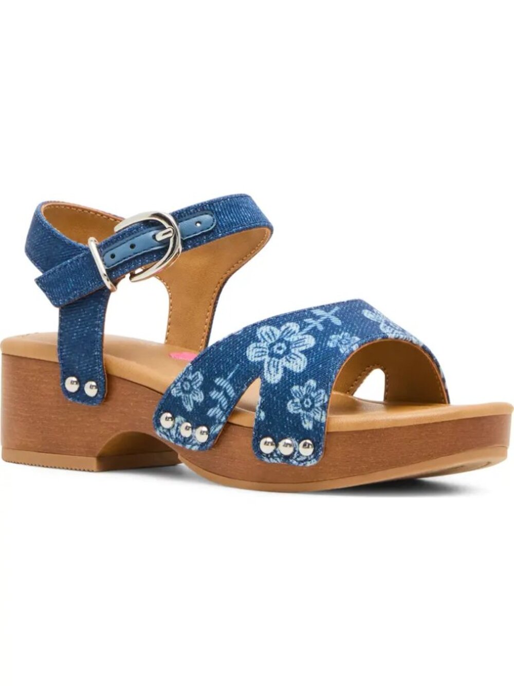 Steve Madden Girls Mayson Denim Platform Sandals Size 3 NWT